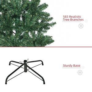 Albero di Natale Artificiale Slim Fir Non Illuminato, Alto 1,8 m, con 583 Punte e Rami Verdi Realistici - Product Image 4