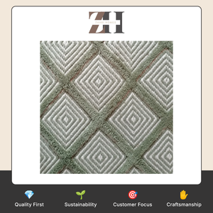 Compre Ahora Alfombra de Lana Tejida a Mano Tufty Diamond, Alfombra de Área Hecha a Mano de Primera Calidad, Alfombra Moderna con Diseño de Diamantes - Product Image 6