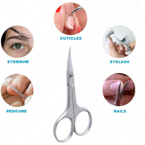 Ciseaux à cuticules courbés en acier inoxydable de haute qualité, outil de coupe d'ongles, ciseaux de manucure, vente en gros - Product Image 6