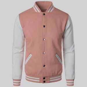 Écusson de couleur décent LOGO personnalisé veste Letterman pour hommes Baseball cuir rue Plus petit manteau veste universitaire pour hommes - Product Image 1