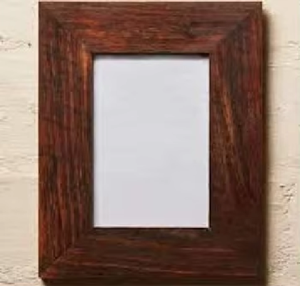 Cadre photo mural en bois fait main CH Calvin Handicraft, design moderne, gravure imprimée 1 couleur, forme rectangulaire CHMN385 - Product Image 2
