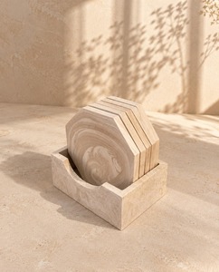 Best Selling <b>Marble</b> <b>Coaster</b> Set for Home Kitchen Dining Room Restaurant Cafe Hotel and Office Tabletop Available At Good Price - Product Image 2