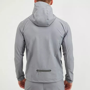 Lightweight Hooded Zip Front Waterproof Breathable Quick Dry Autumn Unisex <b>Running</b> <b>Jacket</b> - Product Image 4