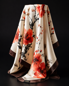 F2WIN Women's Floor Length Long Sleeve Casual Solid <b>Scarf</b> Elegant Blue <b>Orange</b> All Seasons Daily Wear Breathable Custom - Product Image 3
