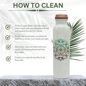 Handcrafted Minakari Design Ayurvedic <b>Copper</b> <b>Bottle</b> for <b>Drinking</b> Water Traditional Decorative Gift - Product Image 5