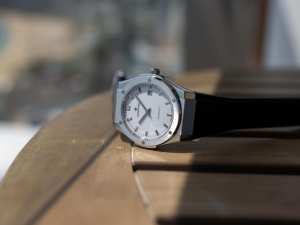 Montre de sport analogique automatique pour hommes, 40mm, boucle en caoutchouc et acier inoxydable, saphir Alexander Ferros 2242S-02, MIYOTA, résistante à l'eau - Product Image 4