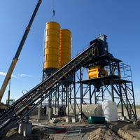 Centrale à béton entièrement automatique HZS120 avec malaxeur à double arbre JS2000 et convoyeur à vis LSY
