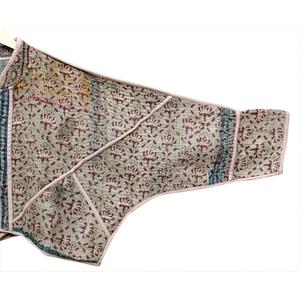 <b>Women</b> Vintage Kantha Quilted Eco-Friendly Breathable Jacket Mandarin Collar Patchwork Cotton Regular <b>Coat</b> - Product Image 5