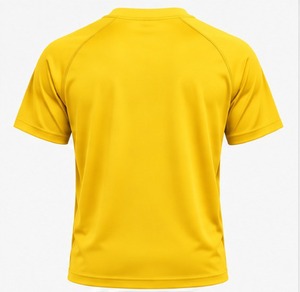 Index Apparel <b>Men's</b> Yellow Short Sleeve T-Shirt Regular Fit O-Neck Printed Quick Dry Casual Wear - Product Image 3