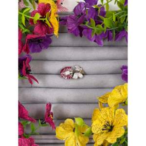 Kamla Moissanite Adjustable <b>Ring</b>-Casual <b>Indian</b> Ethnic Artificial Jewellery - Product Image 4