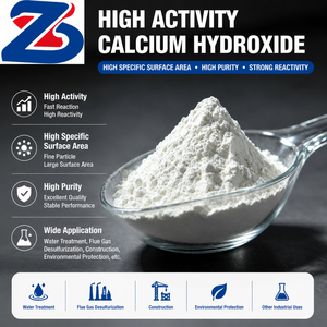 Hidróxido de Calcio en Polvo de Alta Reactividad, Cal Hidratado Premium, Grado Industrial y Agrícola, para Tratamiento de Agua, ZHONGSHENG Hebei - Product Image 2