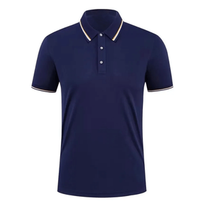 Chemise de golf pour homme, design personnalisé OEM, élégante, formelle, à motif uni, manches courtes, séchage rapide, tricotée, 100% coton, 220g, logo brodé - Product Image 6