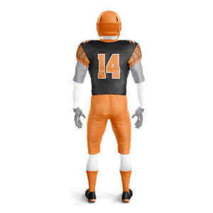<b>Top</b> Quality Custom Made Breathable Polyester American Football Uniform OEM Service Heat Transfer Printing Made Football Uniform - Product Image 2