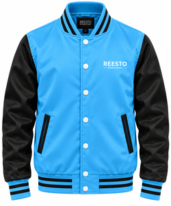 Chaquetas Varsity de Seda Satinada de Alta Calidad para Hombre, Nuevo Diseño Personalizado, Chaqueta Varsity Moderna para Exteriores - Product Image 1