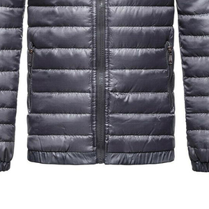 Unisex High Quality Thick Stand Collar Winter Puffer Jacket Hot-Selling Canvas Outdoor Regular Hooded Front Lightweight <b>Warm</b> - Product Image 4