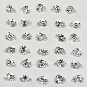 Diamant de laboratoire HPHT CVD fantaisie taille poire 5,00x3,00 MM 0,17 ct taille DEF/VS en vrac pour bijoux - Prix usine de gros - Product Image 5
