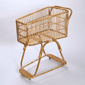 Chariot de supermarché en rotin pour jeu d'imitation, accessoire de marché, chariot de courses jouet, excellente qualité - Product Image 1