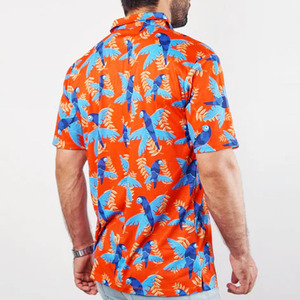 Chemise Hawaïenne Blanche Unie Tendance pour Homme, Manches Courtes, Anti-Boulochage, Tricotée, Décontractée, pour l'Été et les Vacances à la Plage, Respirante à l'Avant - Product Image 3