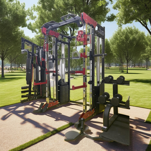 <span class=keywords><strong>Prix</strong></span> de l'équipement de fitness de salle de sport, machine à câbles multifonctionnelle, rack à squats Smith - Product Image 5