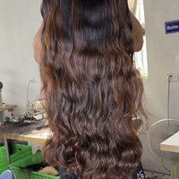 CDYHAIRVN Cheveux humains vietnamiens ondulés teints en gros pour tissage machine double trame, décoloration, qualité 12A, toutes couleurs