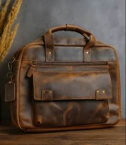Modern Design <b>Leather</b> Laptop Bags With Shoulder Straps OEM ODM Customizable Nice Quality <b>Leather</b> Handbags For Business Gift Use - Product Image 3