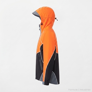 High Visibility 3mm <b>Reflective</b> Piping Men's Windbreaker <b>Jacket</b> Lightweight Waterproof Hooded Outdoor Athletic <b>Running</b> Activewear - Product Image 2