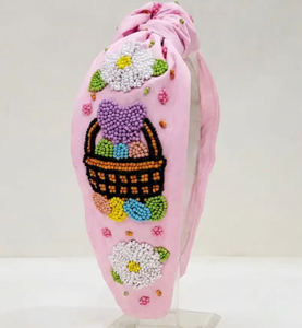 Diademas de Cuentas de Vidrio Bordadas a Mano Coloridas para el Día de Pascua, Regalo para Fiestas y Eventos, Diadema Personalizada de Moda, Accesorios para el Cabello - Product Image 1