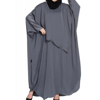 Abaya pour femmes musulmanes, nouvelle collection, design tendance, en polyester de haute qualité, style vintage, longueur cheville, fabrication OEM/ODM en gros, logo personnalisé, toutes tailles.