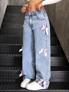 Prêt à expédier – Nouveaux pantalons en jean décontractés pour femmes, coupe capri, pour l'été – Dropshipping - Product Image 4