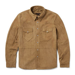 Camisa de Cuero de Piel de Cabra Natural de la Mejor Calidad, Estilo 2026, Color y Diseño Personalizables para Hombre - Product Image 1