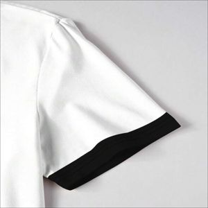 Ensemble deux pièces homme en polyester/coton épais, t-shirt et short, respirant, haute qualité, impression personnalisée du logo sur le devant, style streetwear, été - Product Image 5