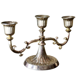 Candle Holder Mother of Pearl Shell Inlay Antique Style Metal Taper <b>Candlestick</b> Centerpiece Luxury Indian Handicrafts Wholesale - Product Image 6