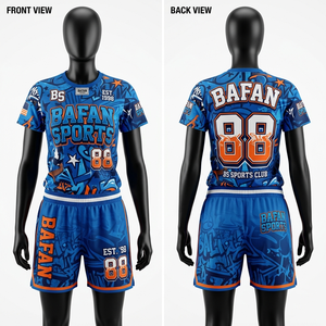 Premium 180 GSM polyester <b>mesh</b> football jersey and shorts <b>set</b> green stitched logo tackle twill numbers logo Women's <b>Sets</b> - Product Image 2