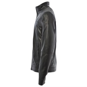 New <b>Men</b> Winter Slim Fit Motorcycle Casual Vintage High Quality Windproof Leather <b>Jacket</b> Customized Colors Fully Customized Label - Product Image 2