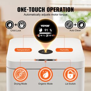 Composter Elettrico Intelligente da 5 L per Cucina, Riciclatore di Alimenti da Bancone con 2 Modalità - Product Image 5