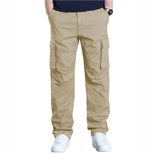 OEM Factory Wholesale Lightweight <b>Canvas</b> <b>Large</b> Multi Pocket Workwear Plus Size Spring Cargo Pants - Product Image 2