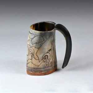 Natural Horn Coffee <b>Mug</b> Buffalo Horn Glasses | Handmade Eco-Friendly <b>Large</b> Capacity Reusable Portable Christmas Design for Home - Product Image 6