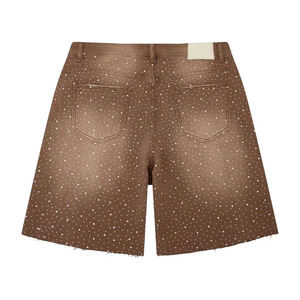 Short en jean de haute qualité à prix abordable, nouveau design, short en jean pour hommes, short d'été pour hommes, style sport, short en jean avec strass - Product Image 4