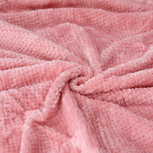 Mantas de lana de Sherpa de lana de poliéster 100% de punto grueso personalizado Textiles lisos para el hogar para el invierno - Product Image 3