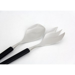 Metal <b>Salad</b> Servers Set Stainless Steel Black Handle <b>Salad</b> <b>Tools</b> for Serving Amazingly Crafted By HRCRAFTVERSE - Product Image 5