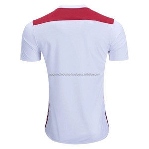Vente en gros de conception personnalisée imprimé par transfert de chaleur respirant vêtements de football à séchage rapide hommes femmes uniforme de football maillot vierge uni - Product Image 6