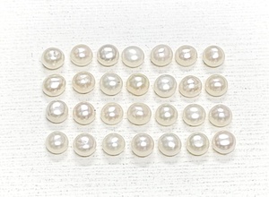 Perles de culture d'eau douce blanches AAA, forme cabochon ronde, 2,20 mm, 2,75 mm, 3,10 mm, 3,40 - 3,50 mm, pierres précieuses naturelles pour la création de bijoux - Product Image 3
