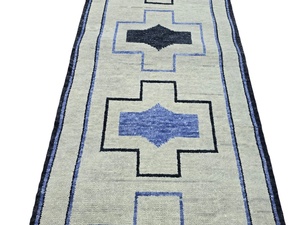 ซื้อ100% ขนแกะคุณภาพสูงแบบดั้งเดิมพรมสี่เหลี่ยมขนาด2.8x12พรมสำหรับห้องนั่งเล่นพรมผ้าฝ้าย - Product Image 5