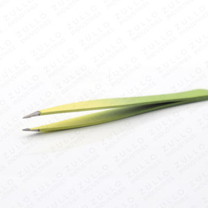 Wholesale Stainless Steel Slanted Tip Eyebrow Tweezers Custom Color Precision <b>Makeup</b> <b>Tool</b> for Cosmetic Beauty Use - Product Image 2