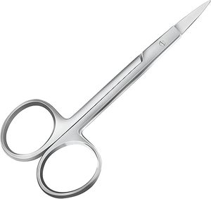 กรรไกรตัดกระจกตาแบบมืออาชีพ ปลายแหลมคมสำหรับการผ่าตัดทางการแพทย์ ทันตกรรม และห้องปฏิบัติการ ตัดได้อย่างแม่นยำ ใช้งานระดับมืออาชีพ ได้รับการรับรองมาตรฐาน ISO - Product Image 1