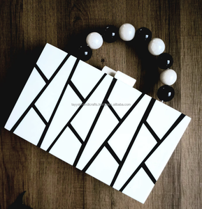 New Design Handmade Resin Cluthe Hand <b>Bag</b> Hand Pers Customized <b>Colour</b> and Design for Home Party Wedding - Product Image 3