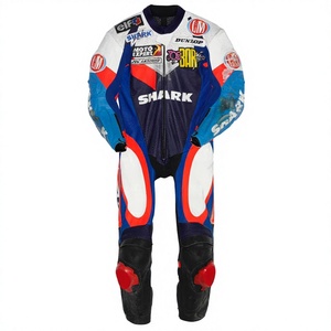 Traje de Carreras MotoCP Randi De Puniet de 1 Pieza en Cuero Vacuno/Canguro para Motociclistas/Traje de Pista/MotoCp para Pilotos de Nivel Profesional - Product Image 1