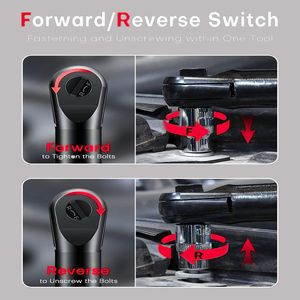 Set di 2 Chiavi Elettriche Senza Fili da 3/8'' con Batteria 12V 2000mAh e Caricabatterie, 45 FT LBS Max - Product Image 5