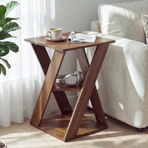 Mesa Auxiliar Jali de Madera de Sheesham Tallada a Mano con Cajón - Venta al por Mayor en India - Product Image 3