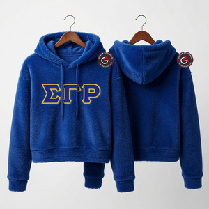 Sigma Gamma Rho Soror Broderie Femmes Sehrpa Sweat à capuche polaire | SGRH Sororité et Fraternité Dames Chemise de Jogging sur mesure - Product Image 6